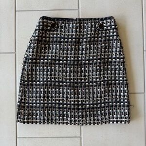 Ann Taylor Woven Patterned Skirt - 0